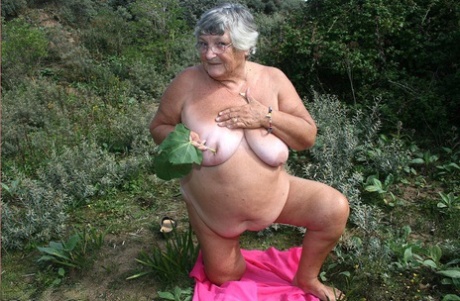 granny squat porn image